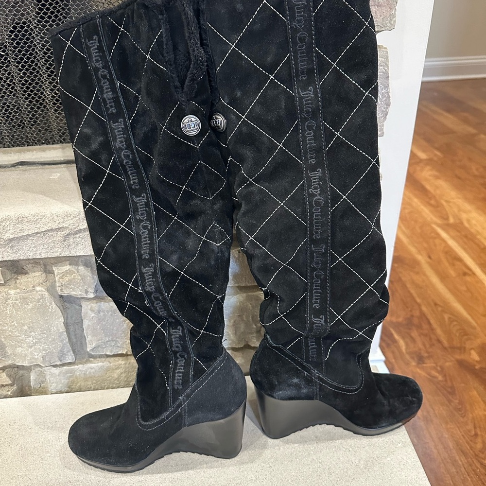 Juicy Couture Over The Knee Boots - Women | Color: Black | Size: 6 - Picture 2 of 7